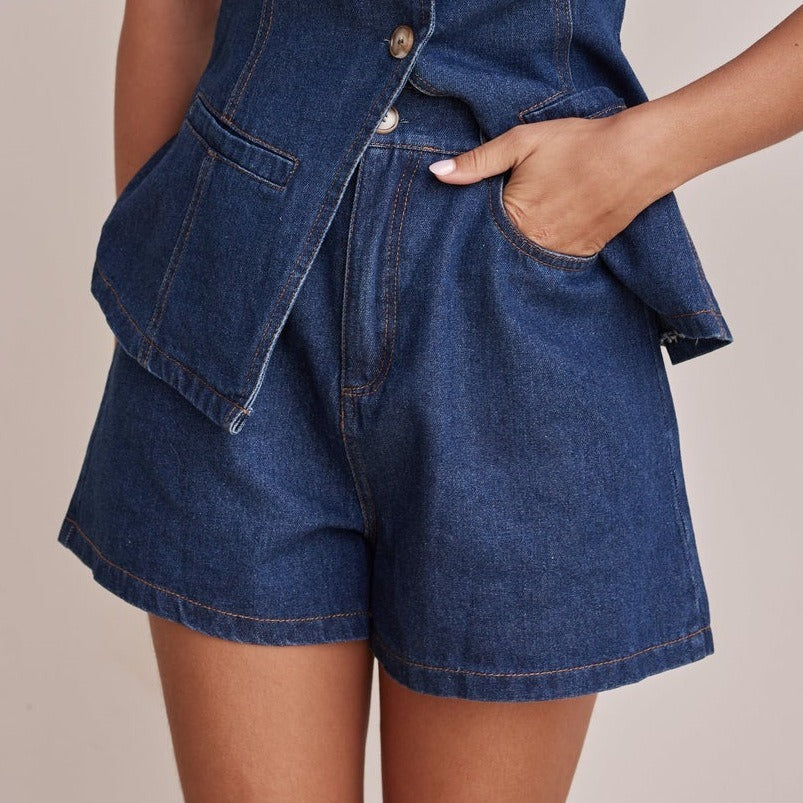 Ava Greene Cinch Denim Set