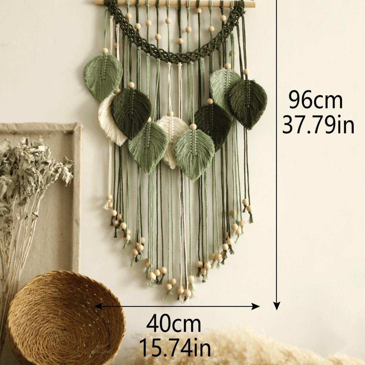 Élan Home Cascade Leaf Tapestry