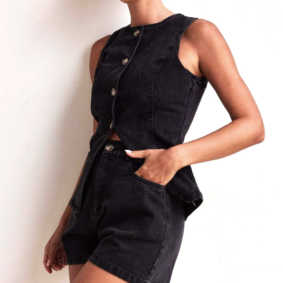 Ava Greene Cinch Denim Set