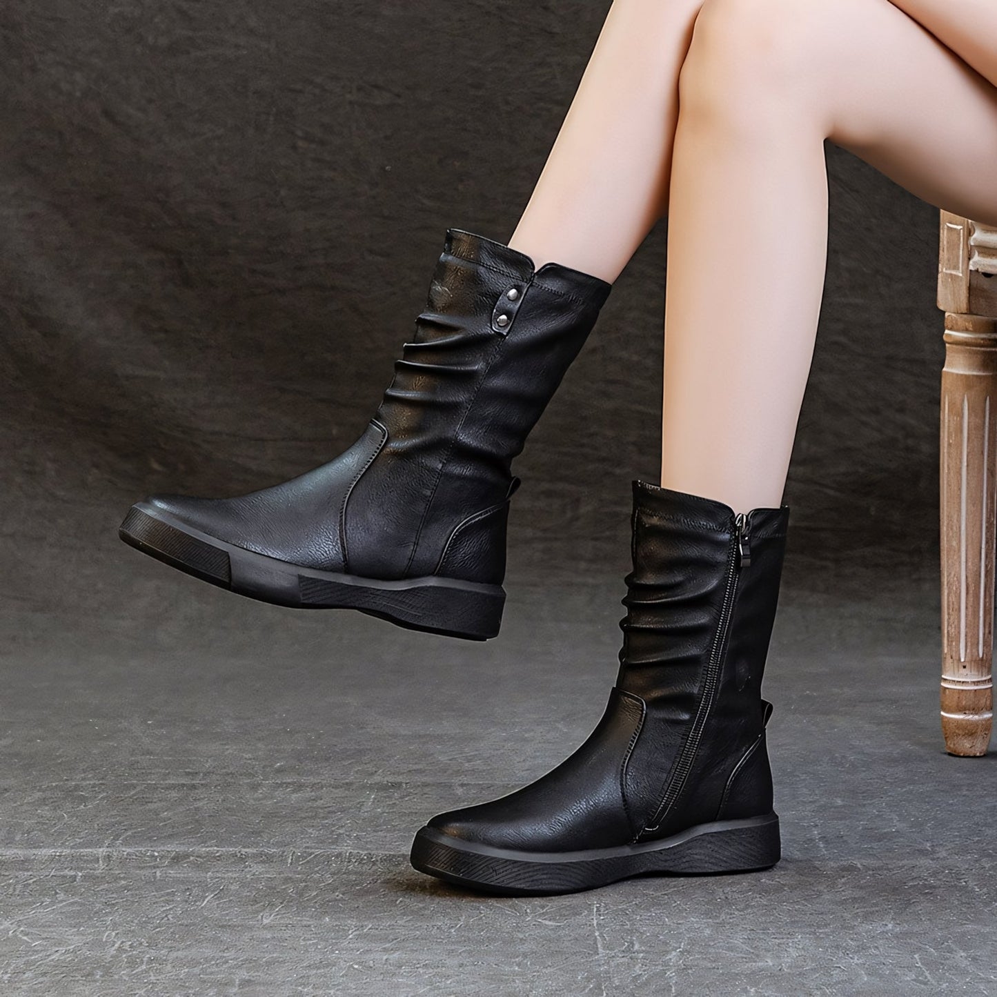 Vivienne Lane Signature Martin Leather Boots