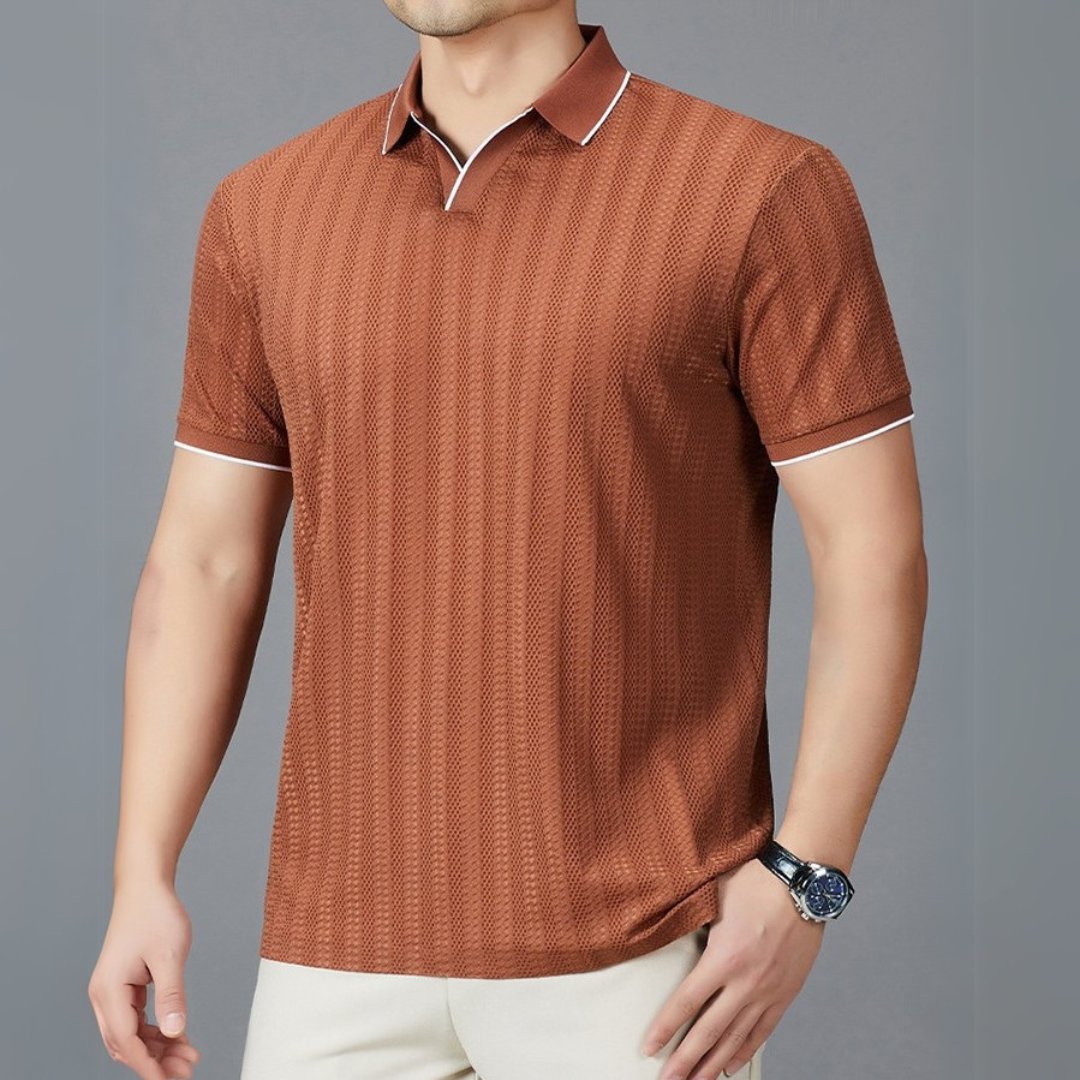 Mitchell™ Mesh Stripe Polo