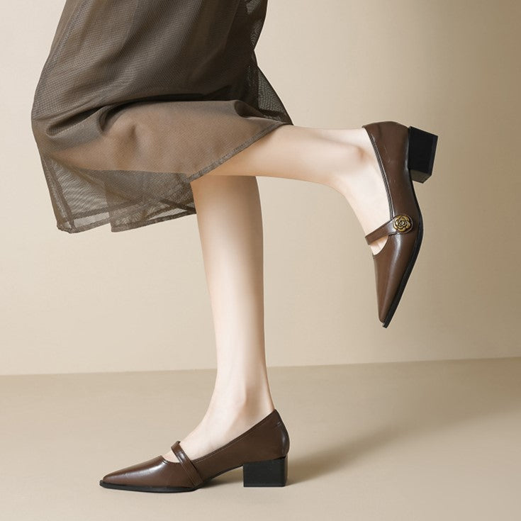 Ava Greene Rosé Slip-Ons