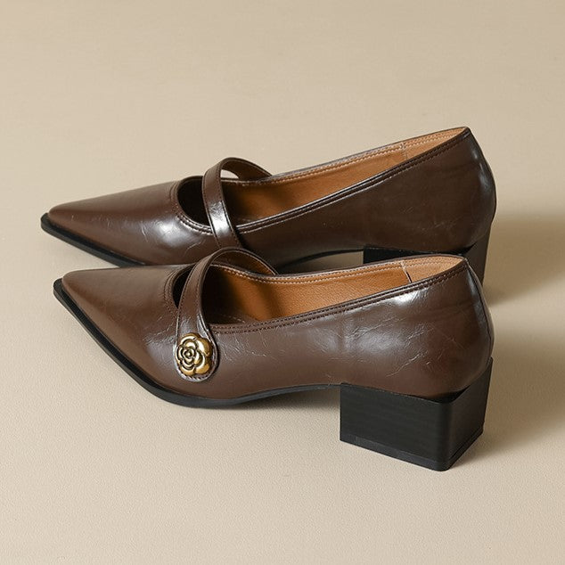 Ava Greene Rosé Slip-Ons
