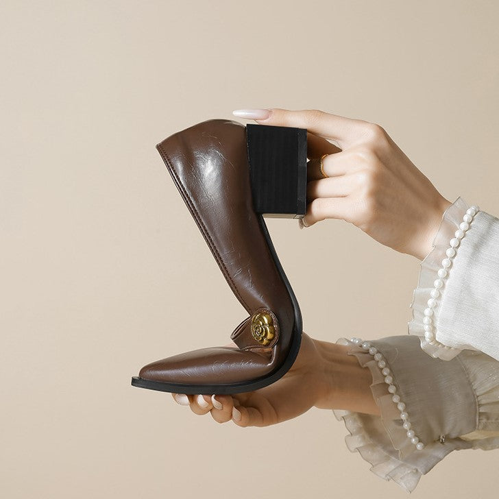 Ava Greene Rosé Slip-Ons