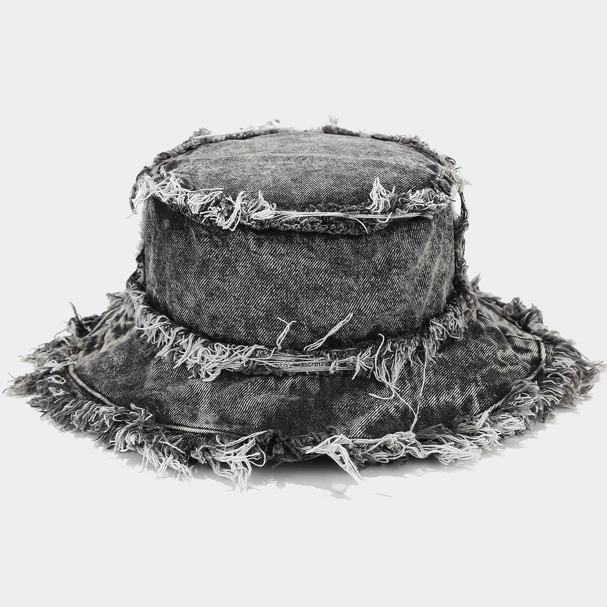 KERRÉ Fringe Denim Bucket Hat