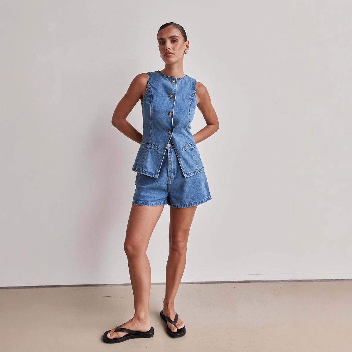 Ava Greene Cinch Denim Set