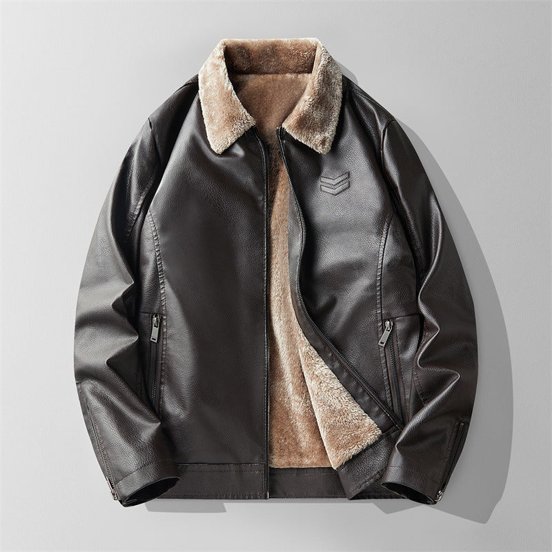 Victor Grey Maverick Fleeced Flight Jacket