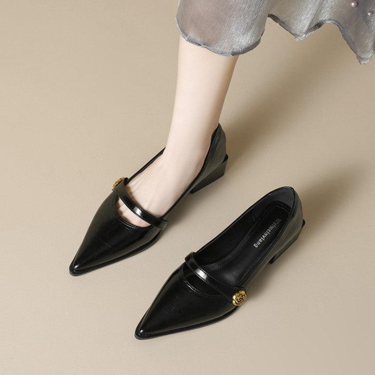 Ava Greene Rosé Slip-Ons