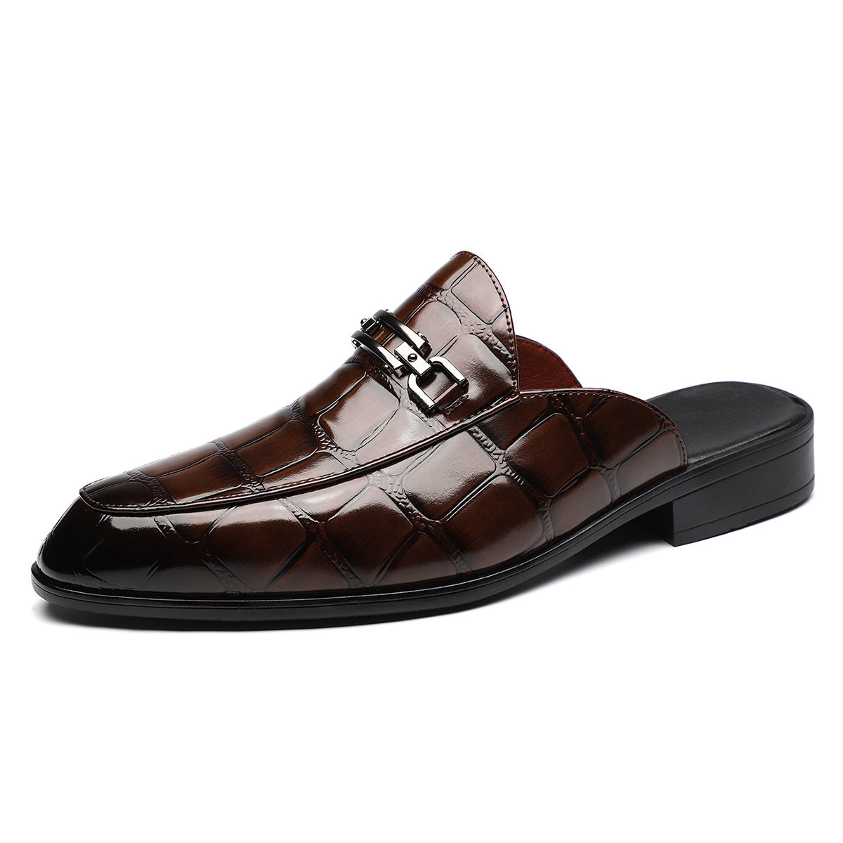 Victor Grey Croc Slip-On