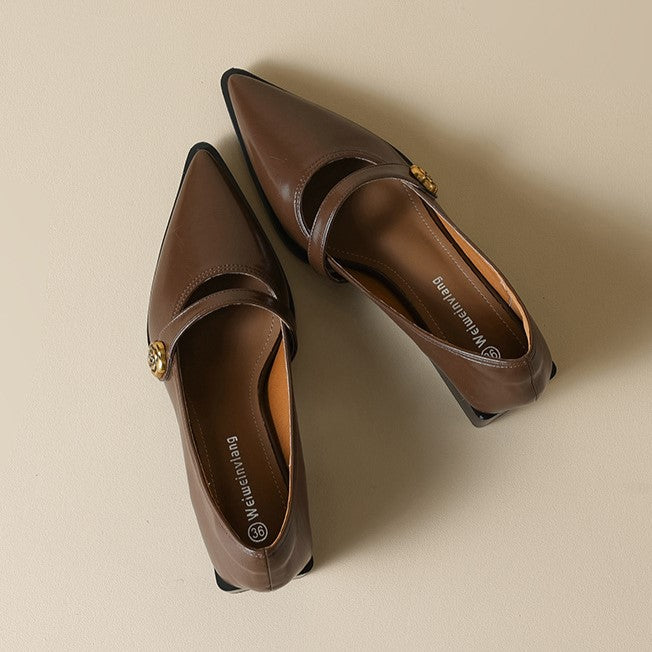 Ava Greene Rosé Slip-Ons