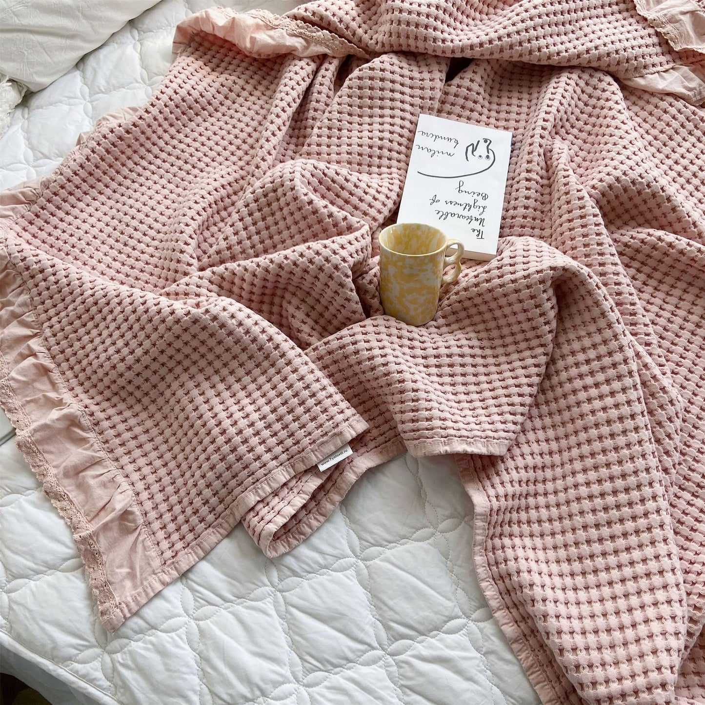 Élan Home Waffle Blanket Set