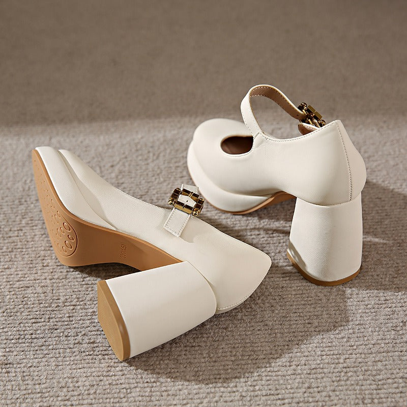Monroe French Mary Jane Heels