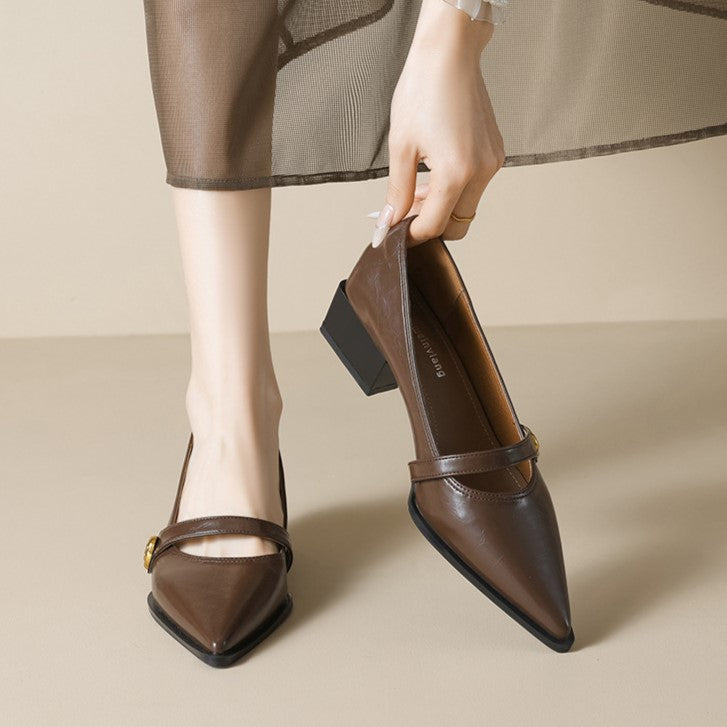 Ava Greene Rosé Slip-Ons