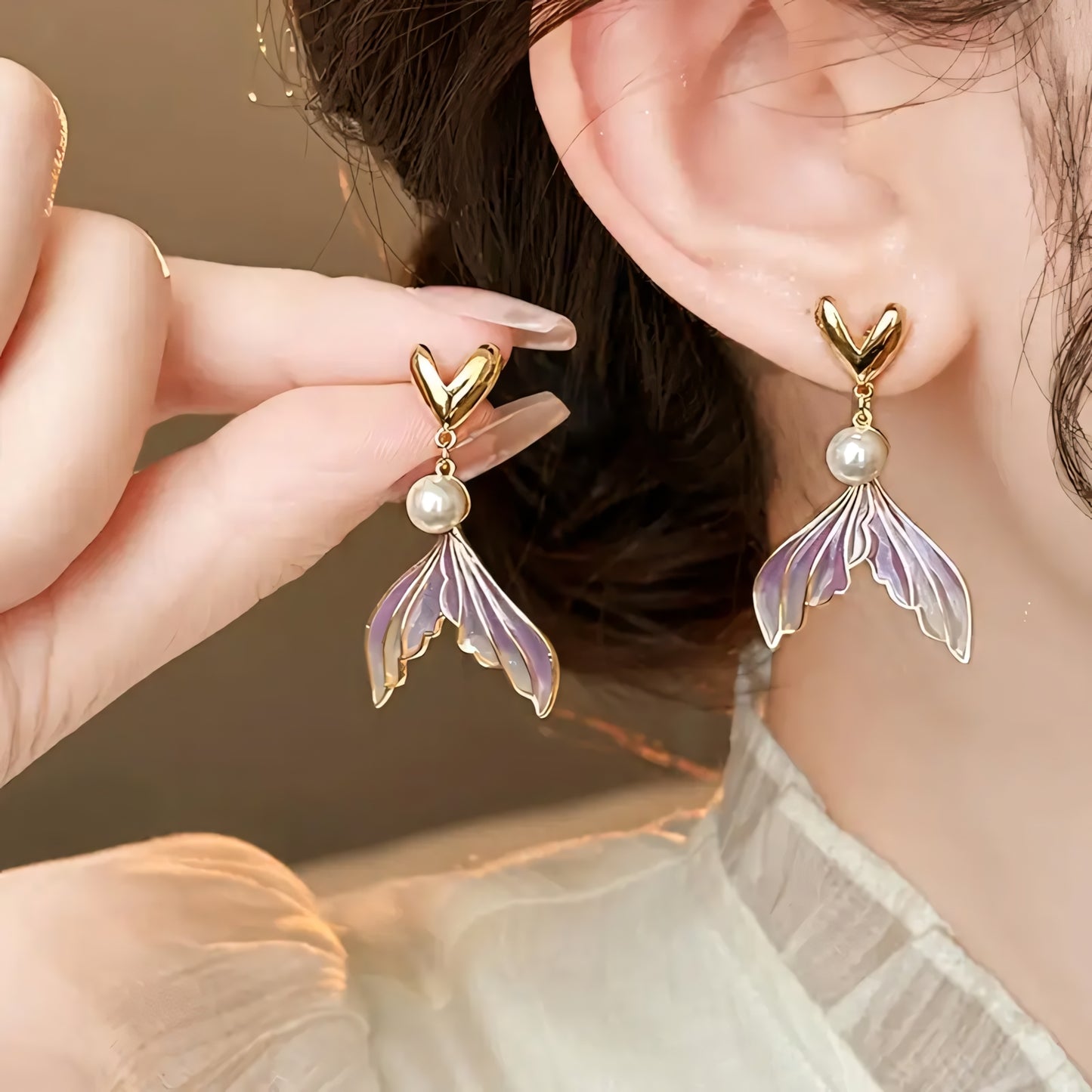 Velouré Sirena Pearl Earrings