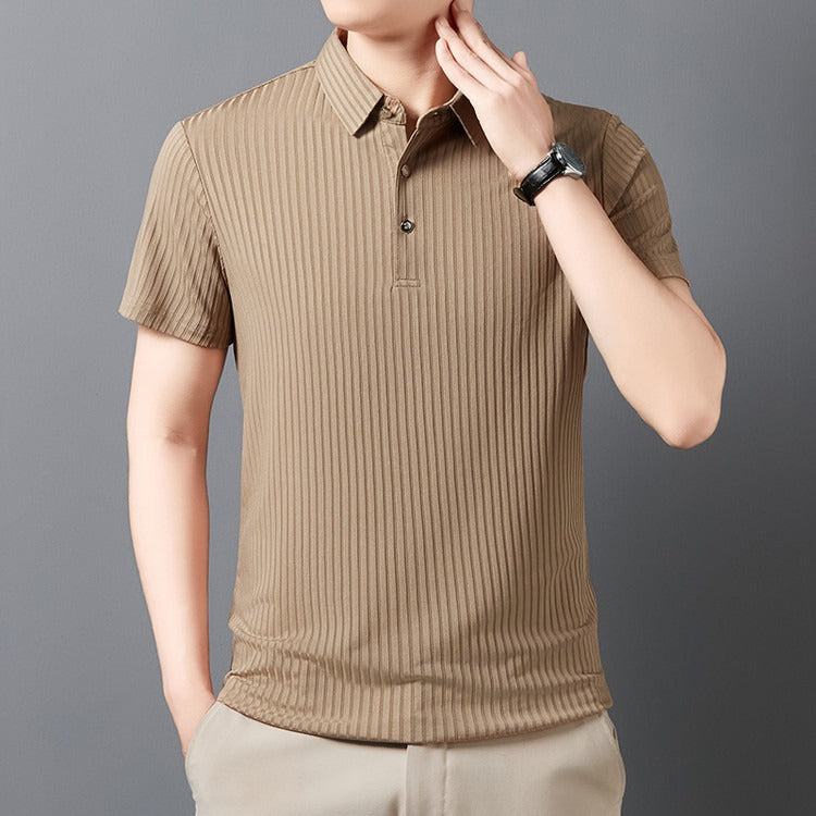Victor Grey Ice Rib Polo