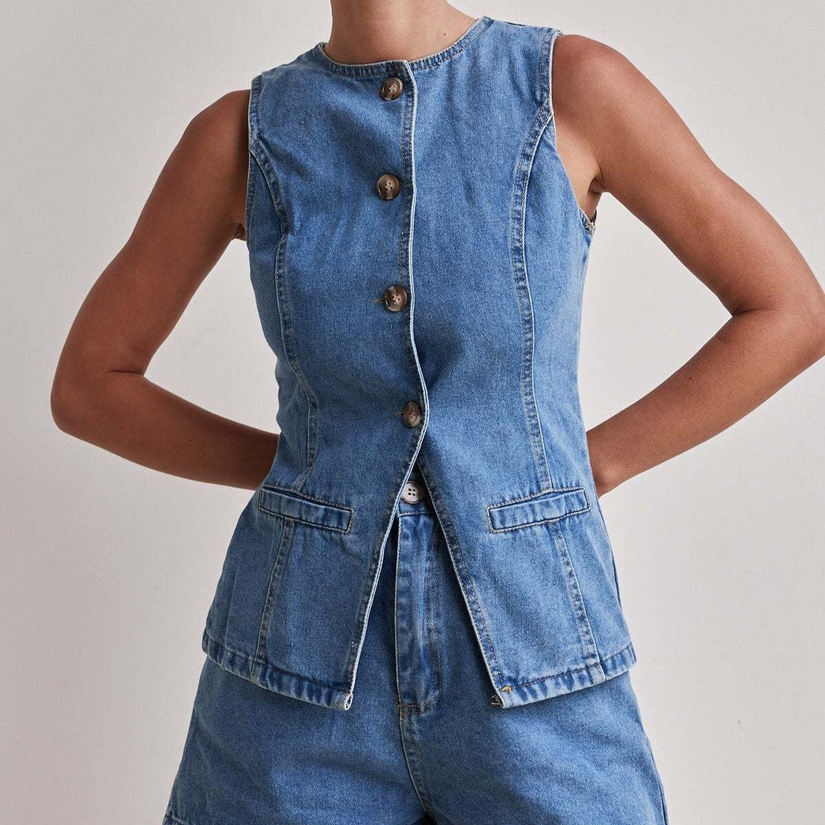 Ava Greene Cinch Denim Set
