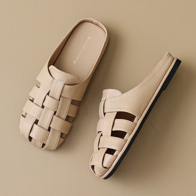 Ava Greene Woven Slip-Ons