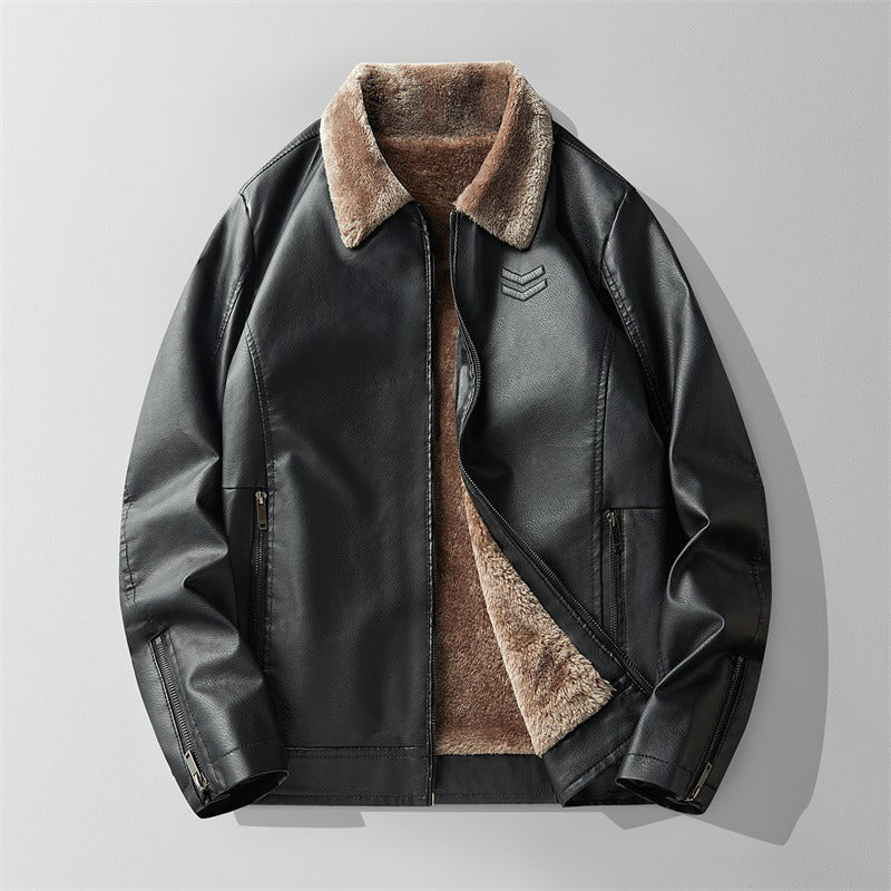 Victor Grey Maverick Fleeced Flight Jacket