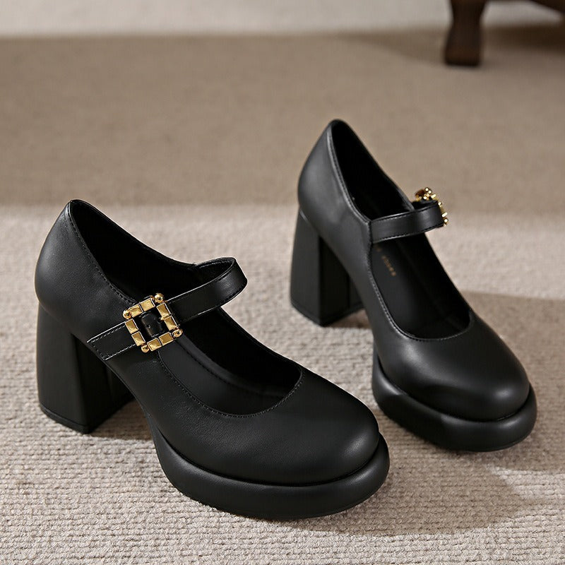 Monroe French Mary Jane Heels