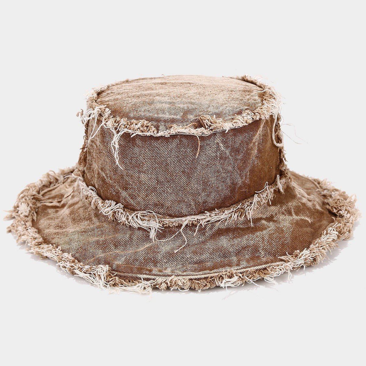 KERRÉ Fringe Denim Bucket Hat
