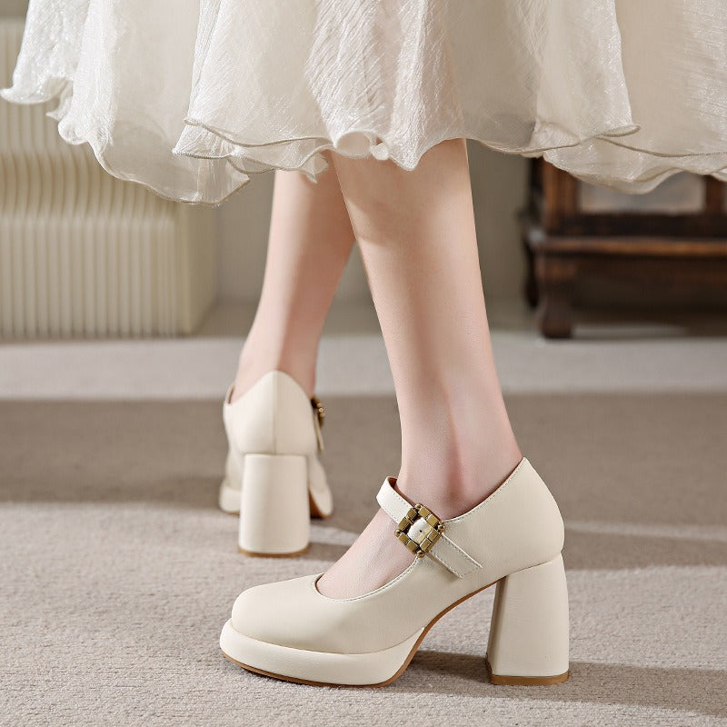 Monroe French Mary Jane Heels