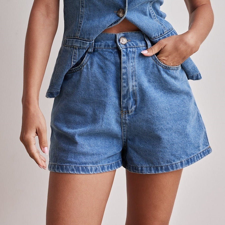 Ava Greene Cinch Denim Set