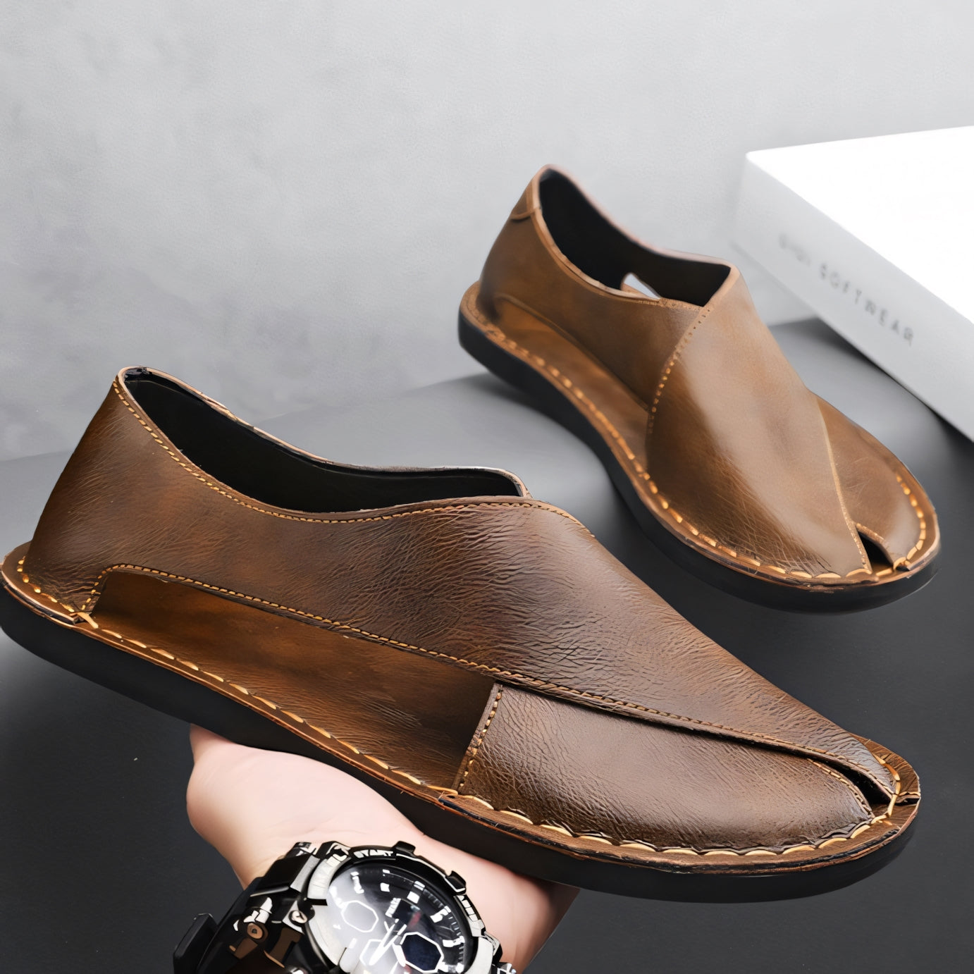 Casa Roma Leather Sandals