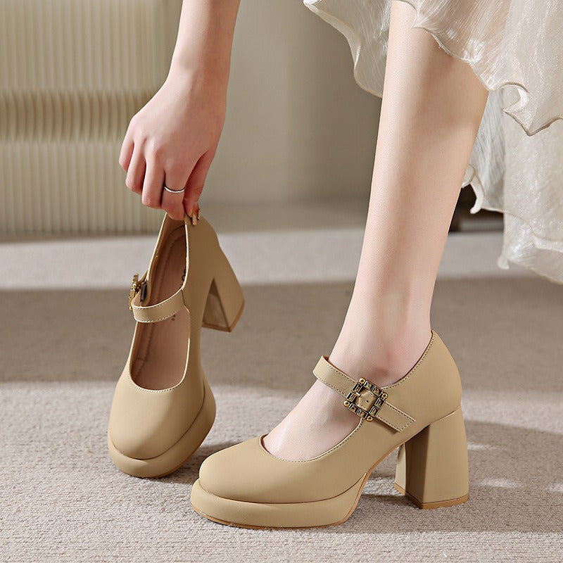 Monroe French Mary Jane Heels