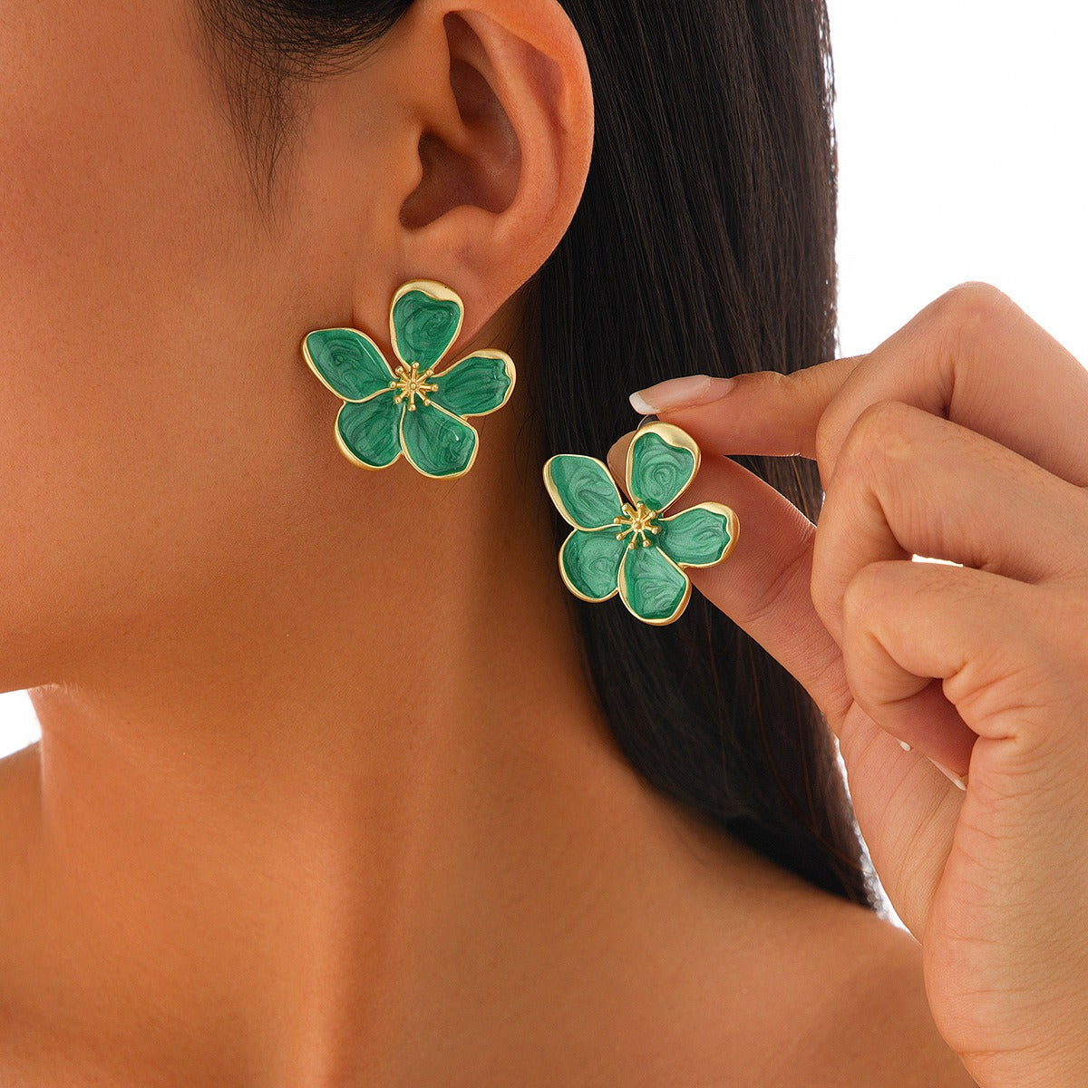 Velouré Golden Fleur Earrings