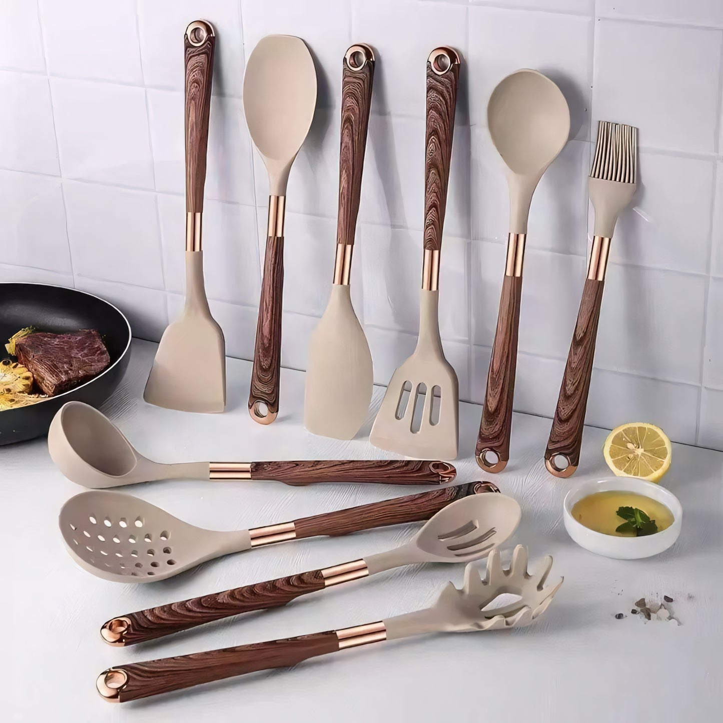 Kilnwoods™ Silicon 10pc Utensil Set