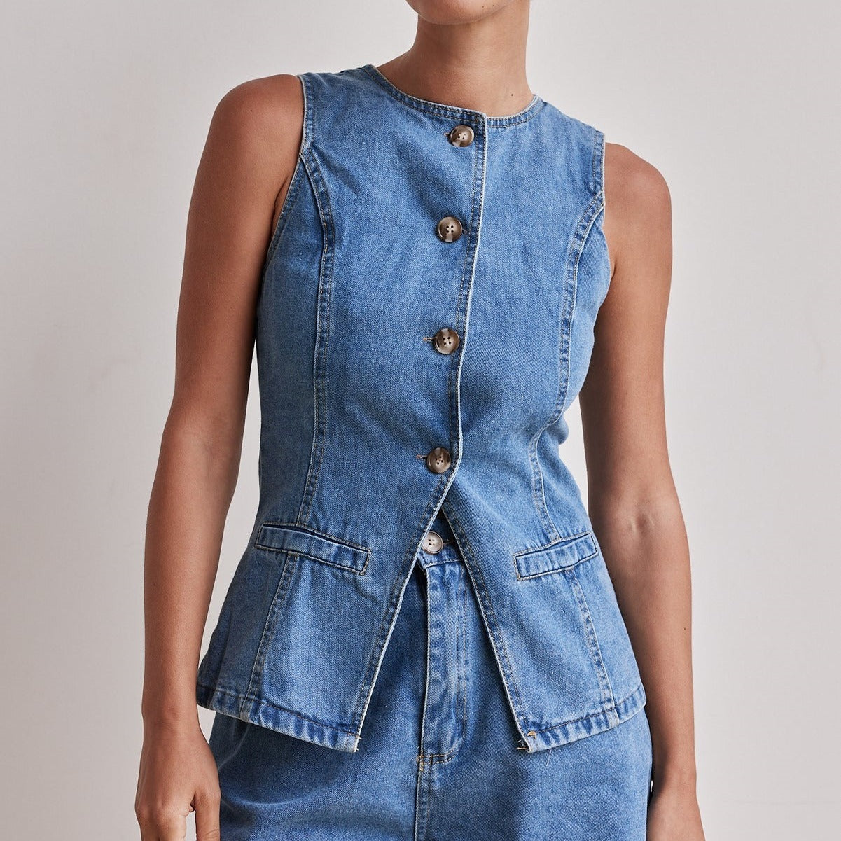 Ava Greene Cinch Denim Set