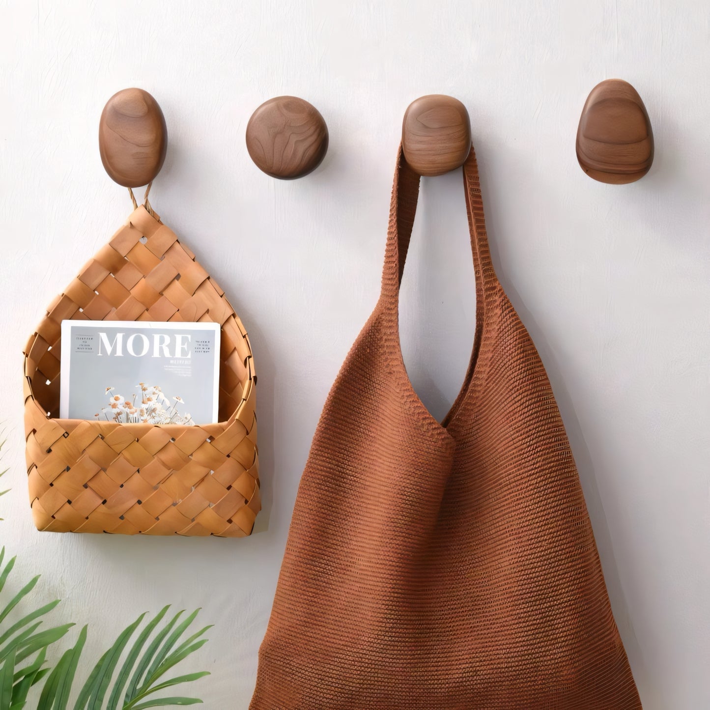 Élan Home Walnut Knob Hangers