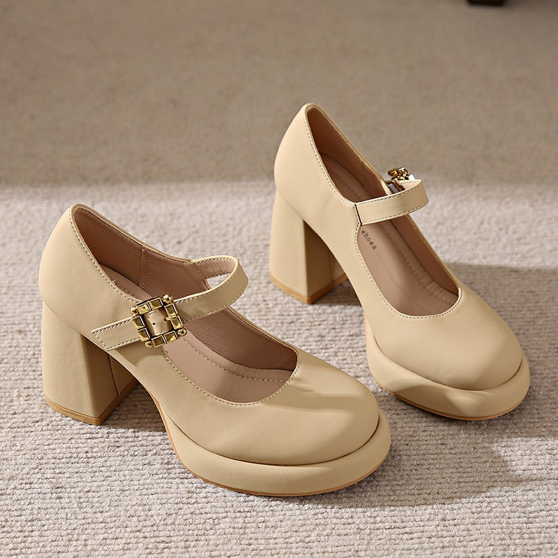 Monroe French Mary Jane Heels