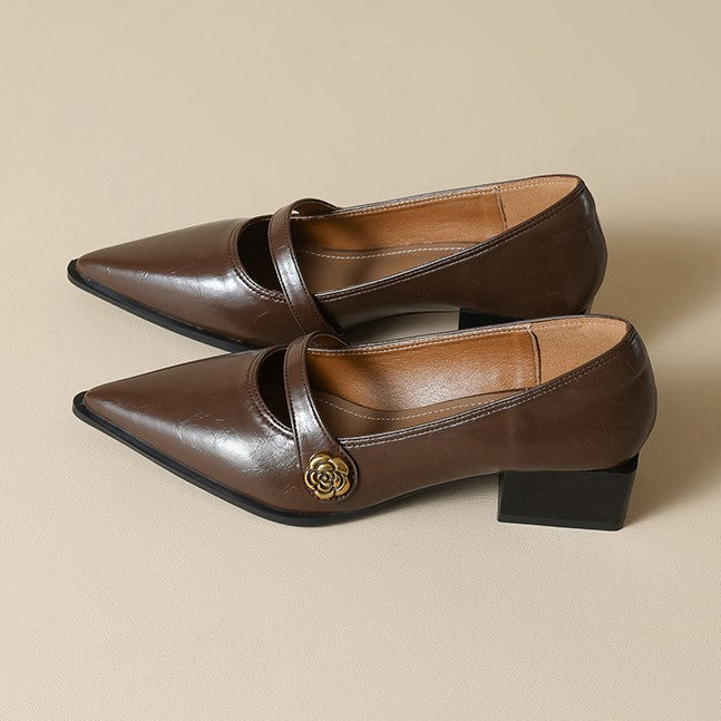 Ava Greene Rosé Slip-Ons