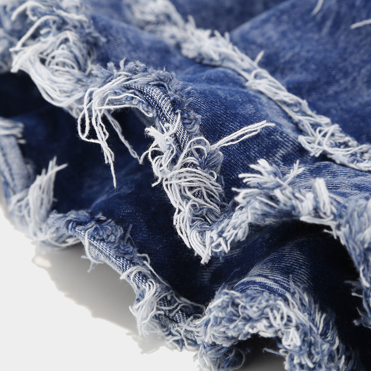 KERRÉ Fringe Denim Bucket Hat