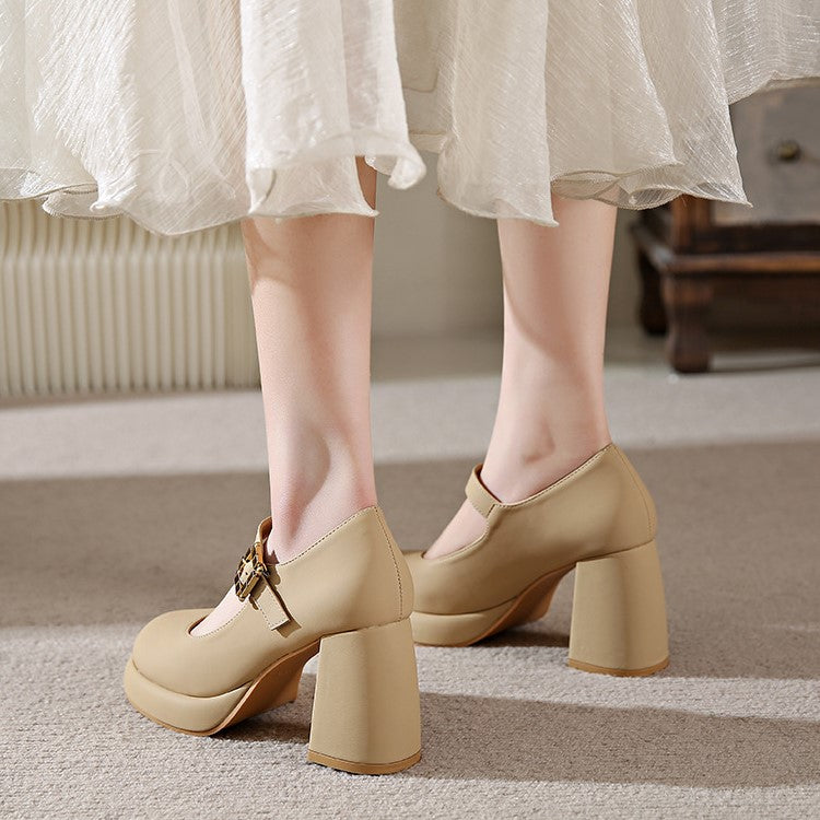 Monroe French Mary Jane Heels
