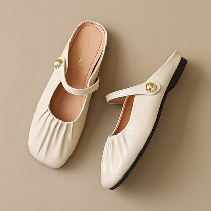 Ava Greene Creased Slip-Ons