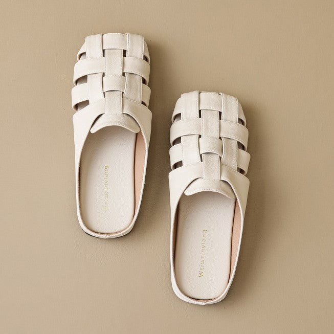 Ava Greene Woven Slip-Ons
