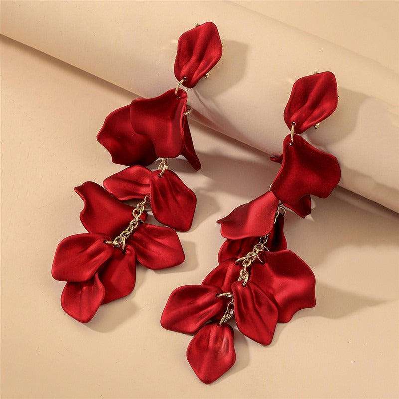 Velouré Cascading Petal Earrings
