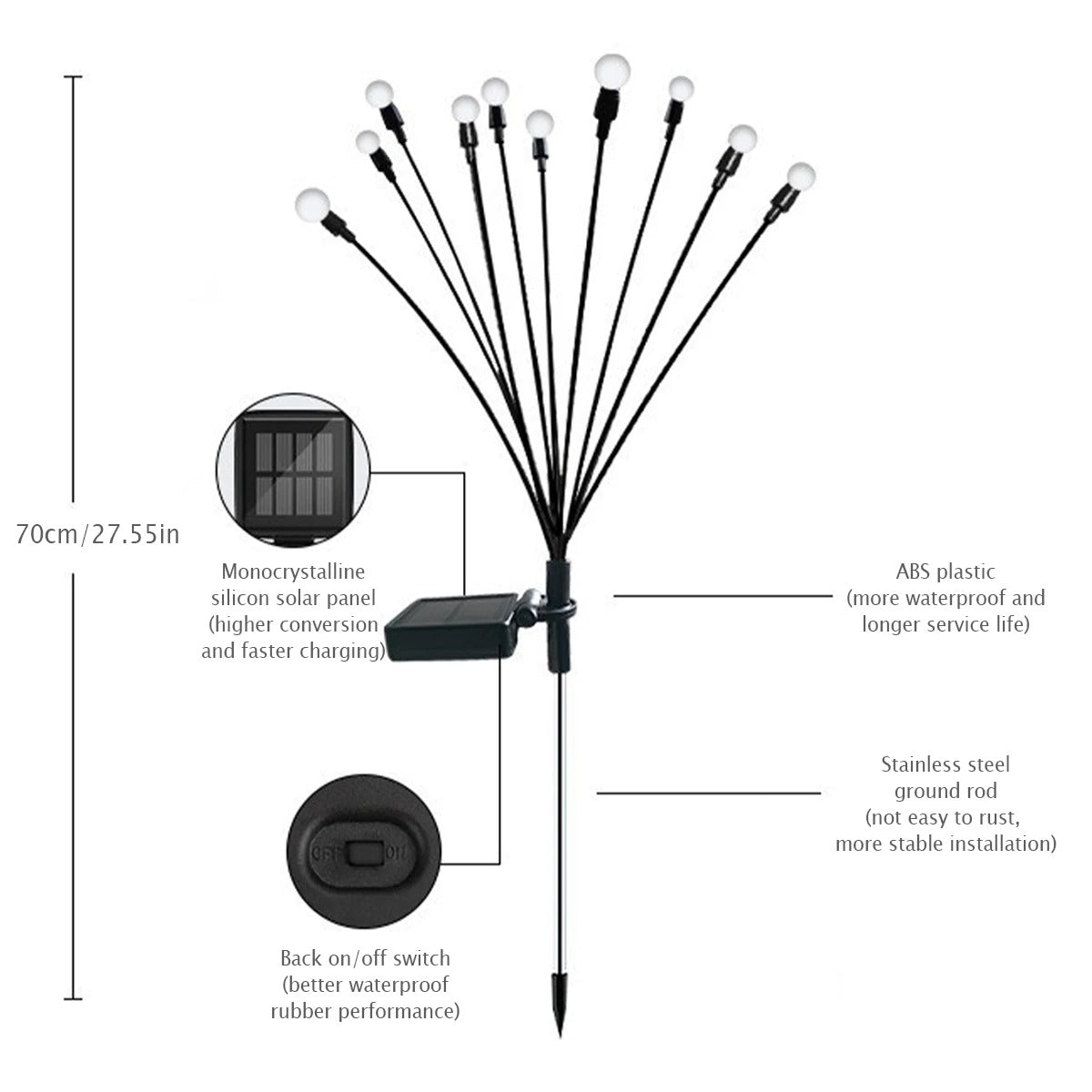 DesignTod™ Solar Firefly Garden Light