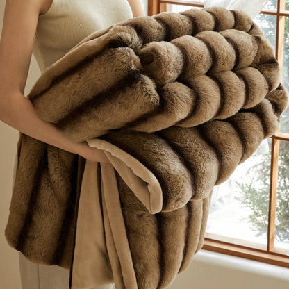 Maurice Faux-Fur Blanket Throw