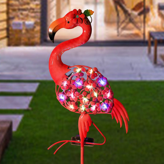 EdenCraft Solar Garden Flamingo Lights