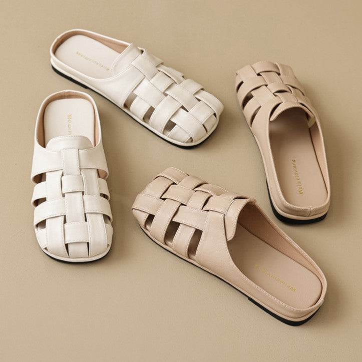 Ava Greene Woven Slip-Ons