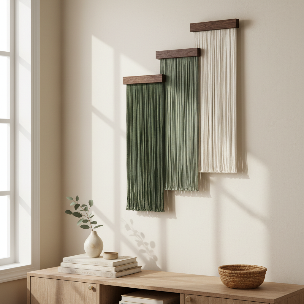 Thise Earth Green Boho Tapestry Set