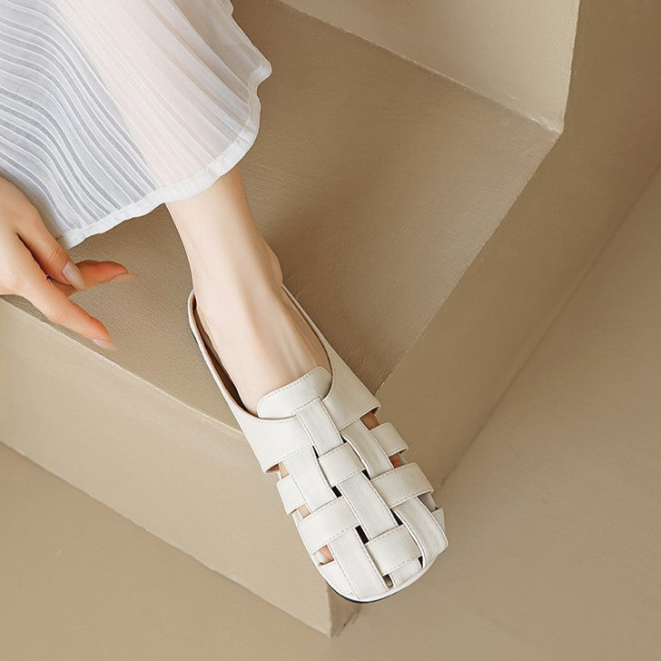 Ava Greene Woven Slip-Ons