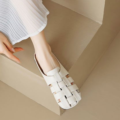Ava Greene Woven Slip-Ons