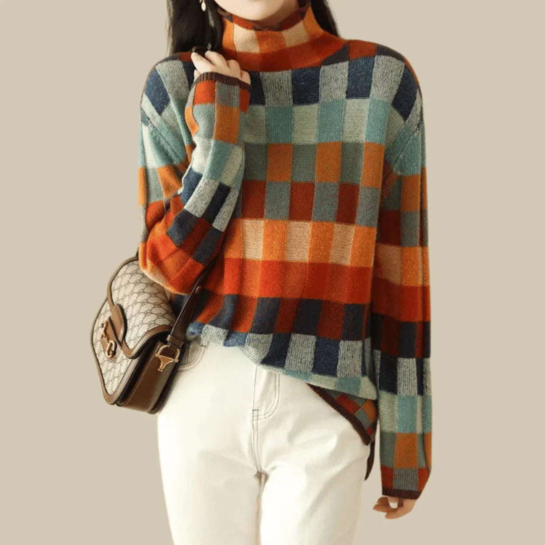 RegalRow™ Cashmere Patchwork Sweater