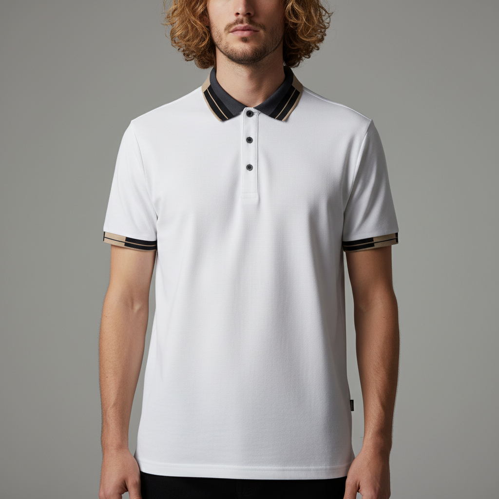 Donovan Contrast Business Polo