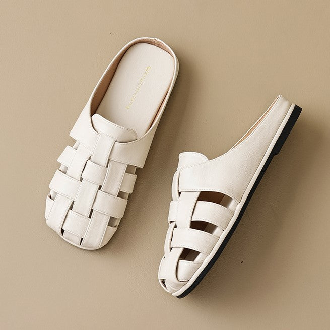 Ava Greene Woven Slip-Ons