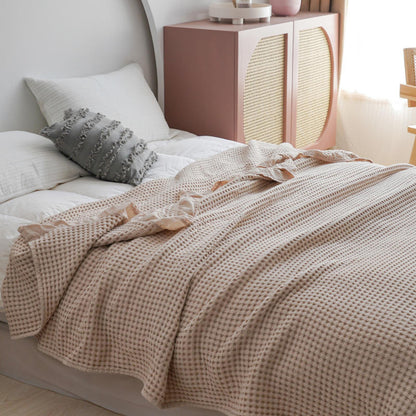 Élan Home Waffle Blanket Set